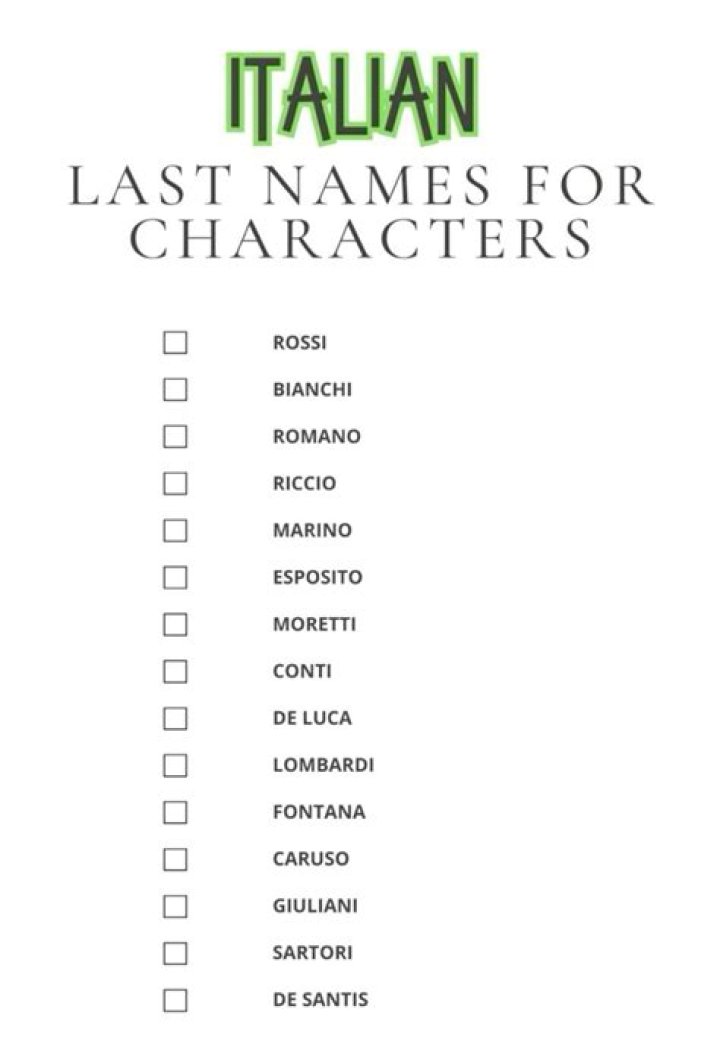 200+ Italian Last Names Or Surnames With Meanings