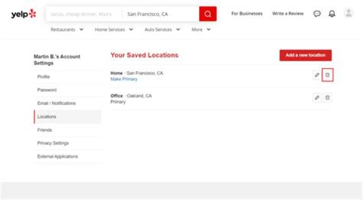 How to delete your Yelp account