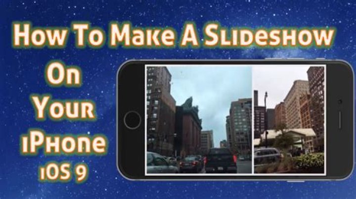 How to make a slideshow on iphone