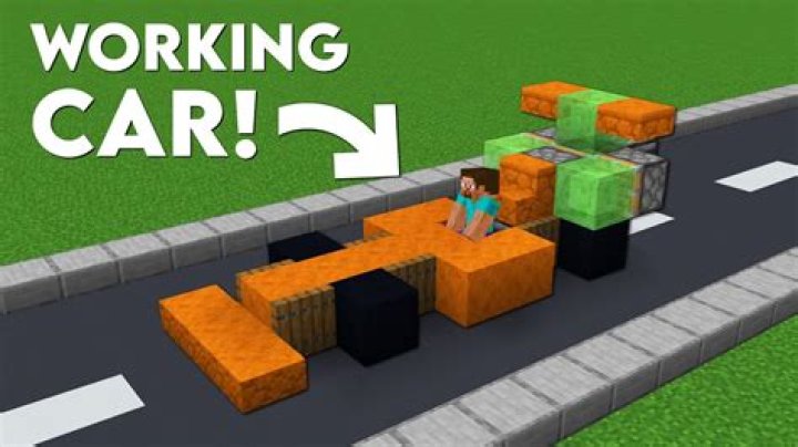 How to make a working car in minecraft
