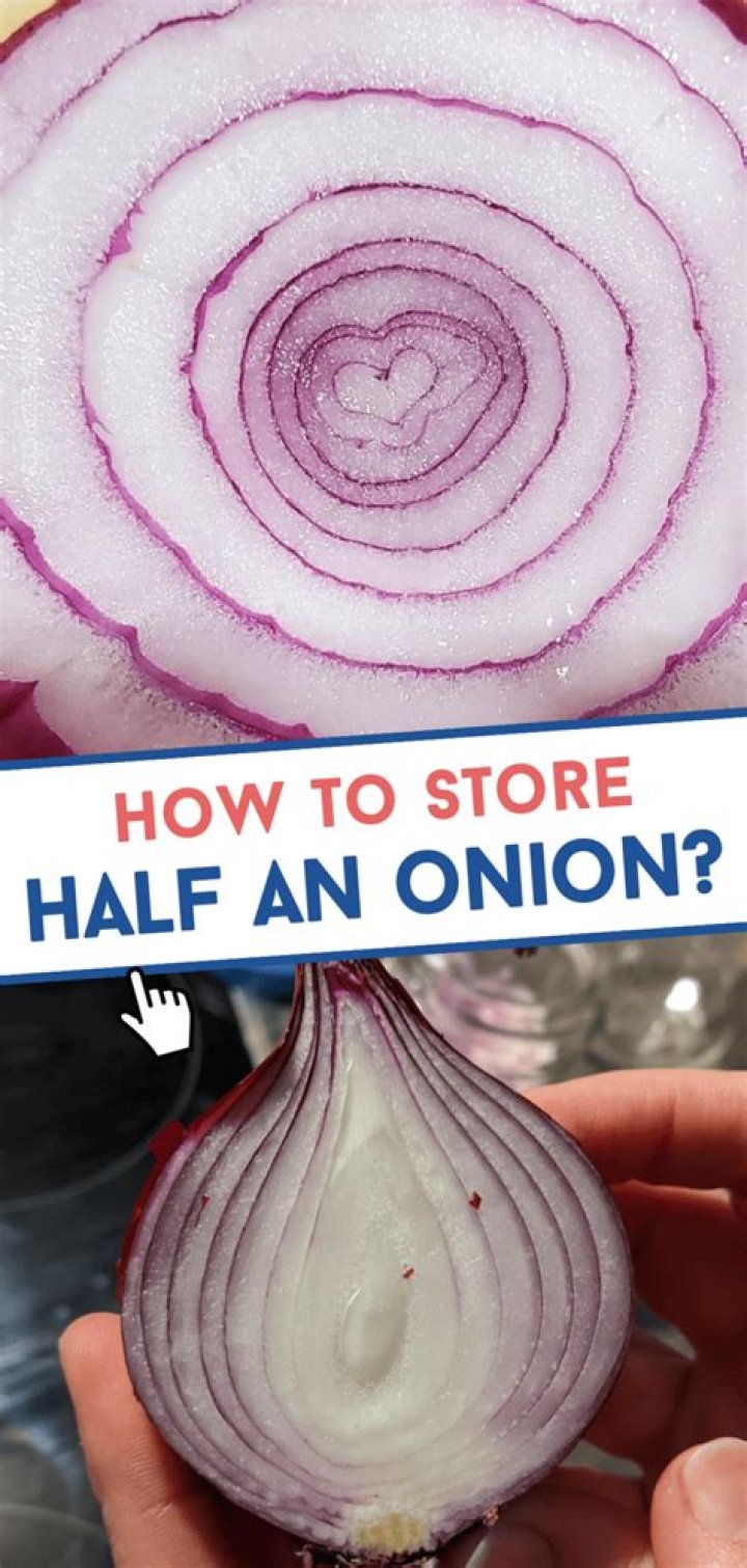 How to store half an onion