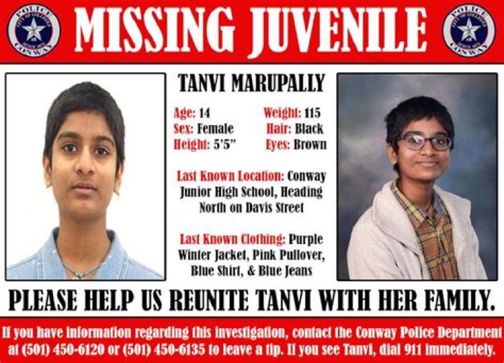 Tanvi Marupally Parents Roy And Sridevi, Missing Case Update And Age